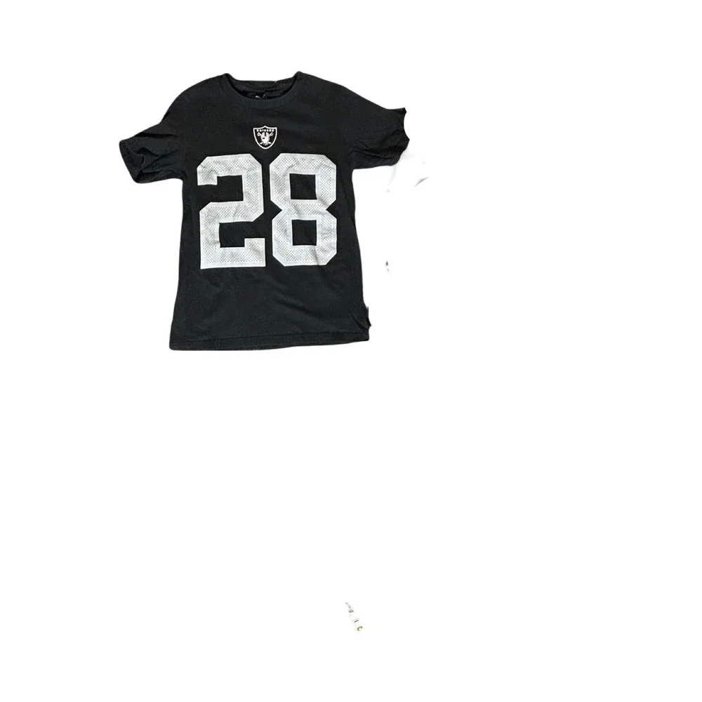 Nike Las Vegas Raiders Josh Jacobs 28 Player T-Shirt Black Youth Small